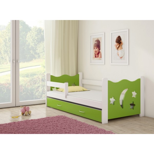 Otroška postelja 4kids Green White